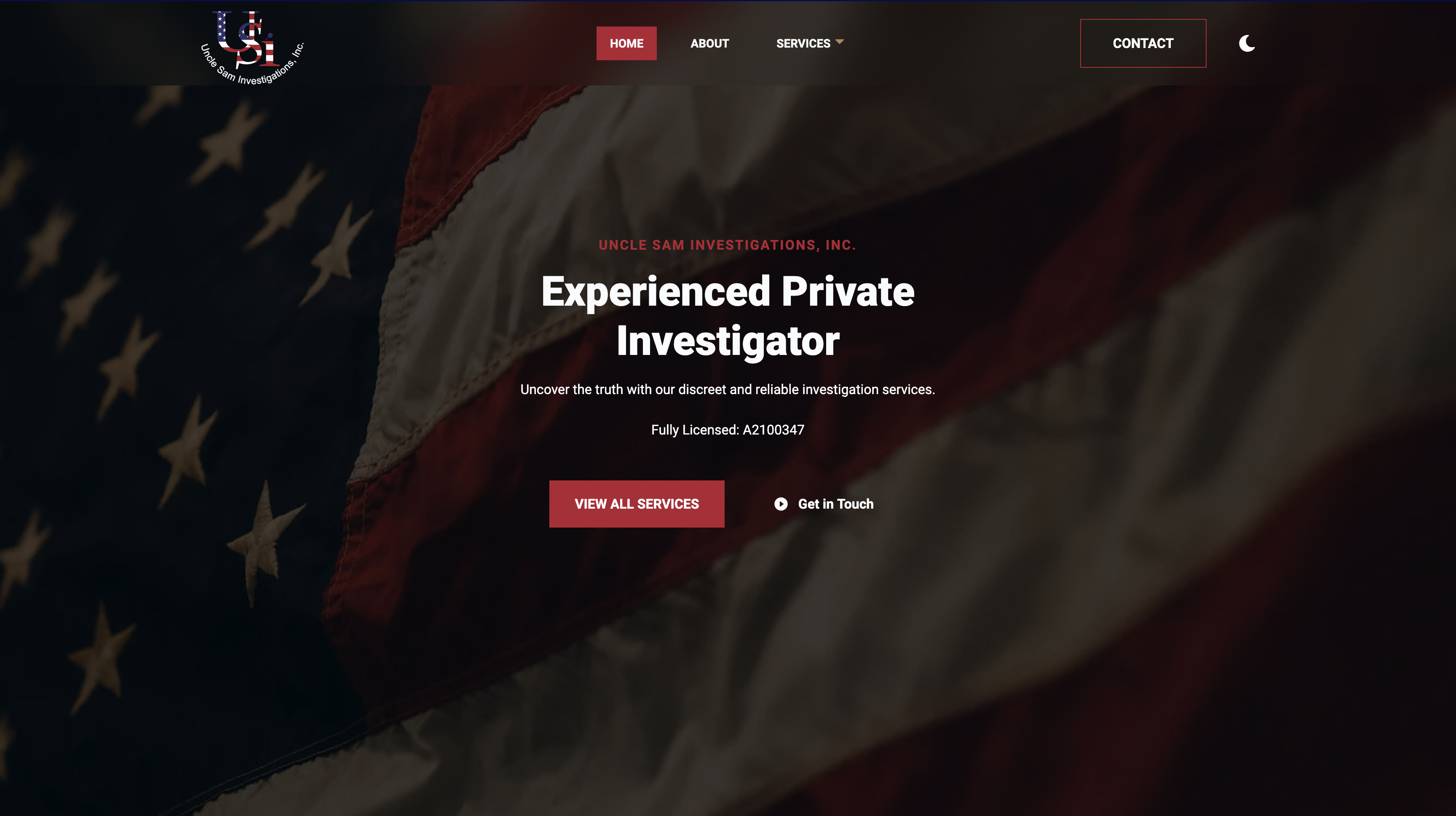 Uncle Sam Investigations Inc website